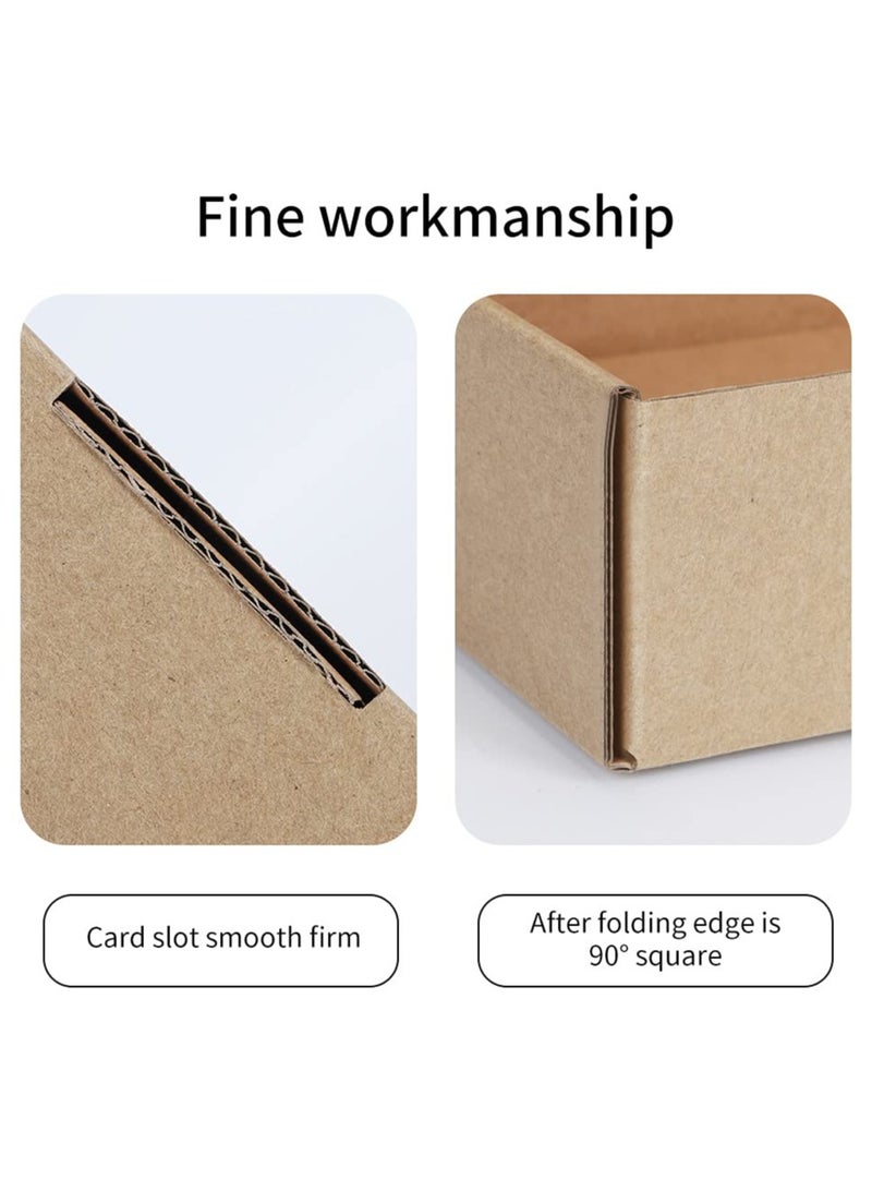 Excefore صناديق شحن صغيرة مقاس 9 × 6 × 2 بوصة، 20 حزمة من صناديق البريد من الورق المقوى المموج للشركات الصغيرة، صناديق بريد للأدب بقفل علامات التبويب، صناديق شحن مسطحة، مستلزمات صناديق تعبئة الهدايا الفارغة - Image 2