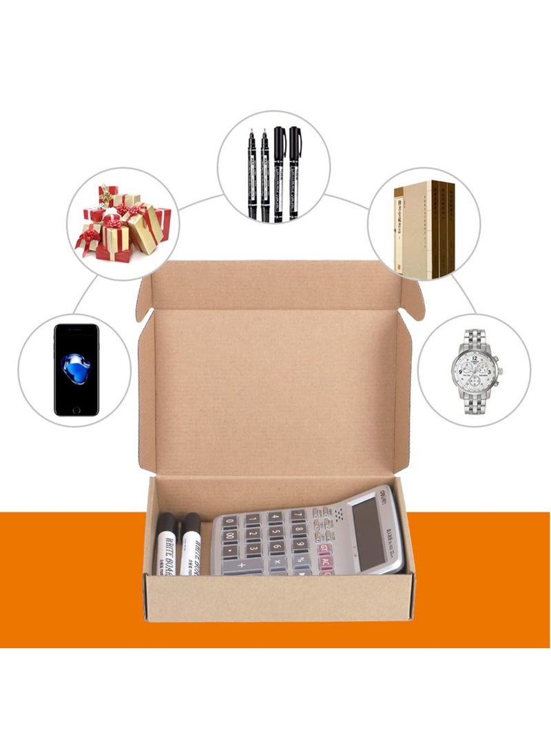 Excefore صناديق شحن صغيرة مقاس 9 × 6 × 2 بوصة، 20 حزمة من صناديق البريد من الورق المقوى المموج للشركات الصغيرة، صناديق بريد للأدب بقفل علامات التبويب، صناديق شحن مسطحة، مستلزمات صناديق تعبئة الهدايا الفارغة - Image 3