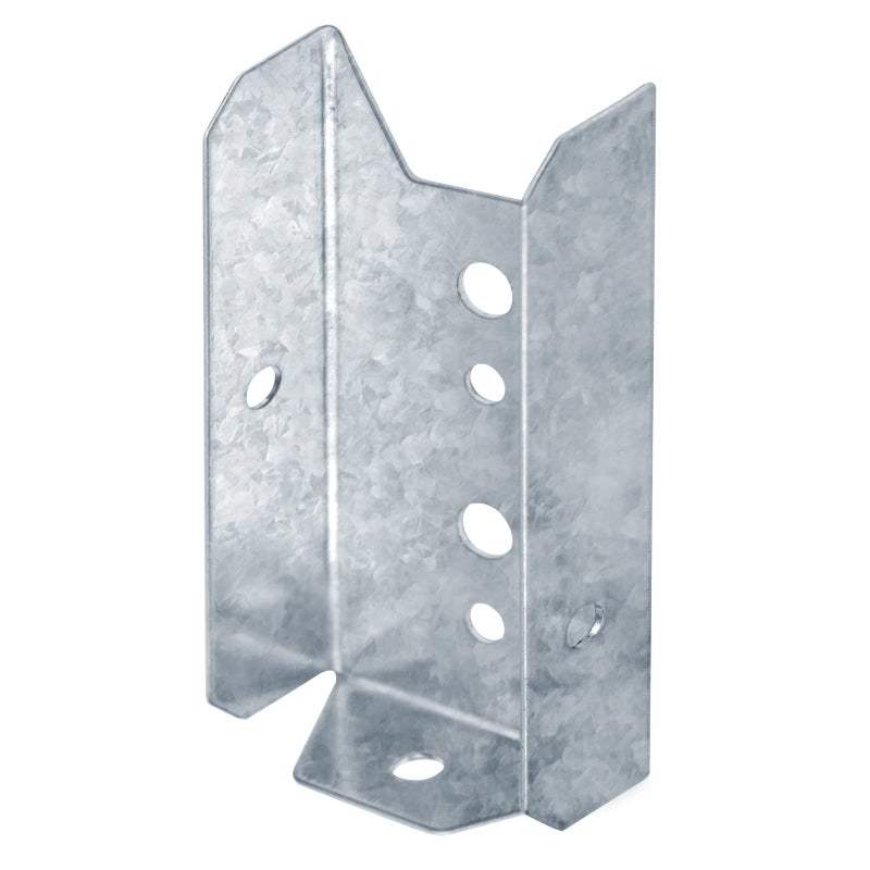 GBGS 20 Pack Galvanized Fence Rail Bracket for 2x4 Wood PostSilver