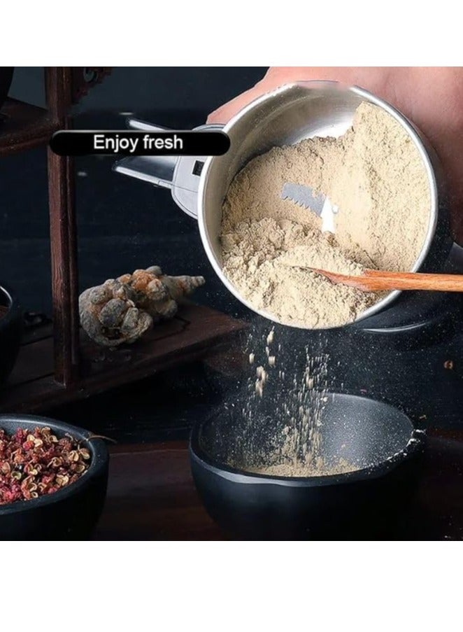 Spaceshoop Electric Coffee Grinder with Stainless Steel Blade Stainless Steel Coffee Grinder Coffee Grinder Coffee Bean Spice Seeds Salt Pepper - Image 4