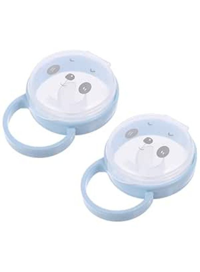 Cartoon Pacifier Storage Box with Handle Portable Dustproof Case for Accessories 2 Pack - Image 1
