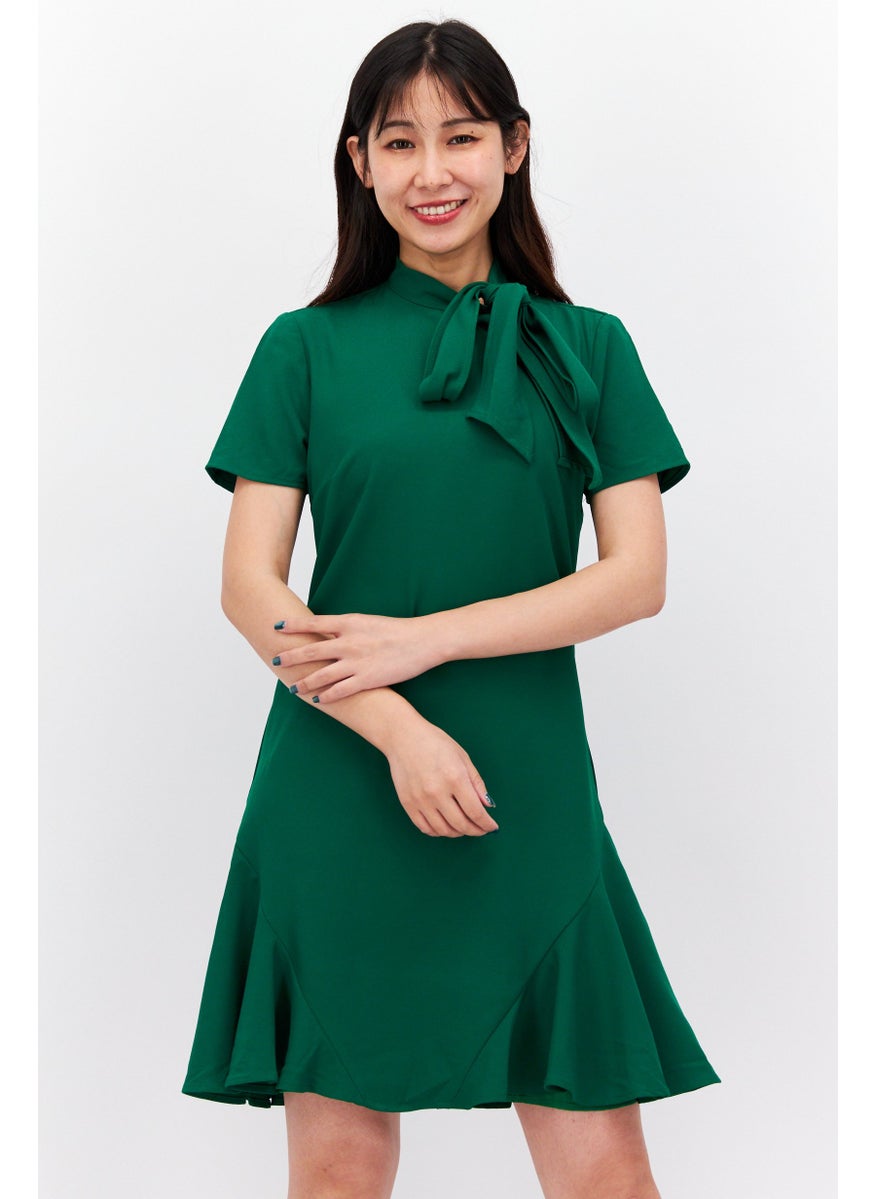 Women Plain Cocktail Dress, Green - pzsku/ZBFC20C041071815C61CDZ/45/_/1739024123/1fc36e42-238d-4f44-8396-68c80a75769b