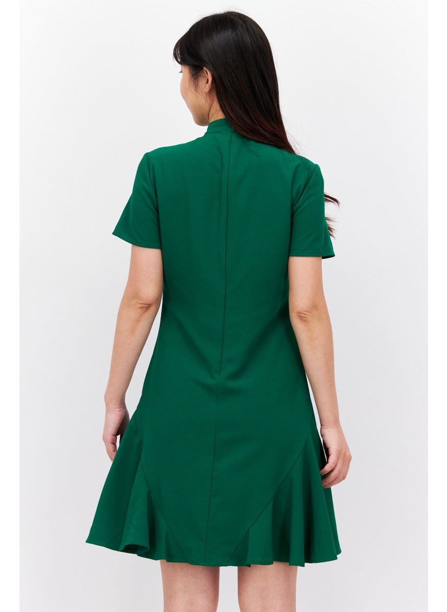 Women Plain Cocktail Dress, Green - pzsku/ZBFC20C041071815C61CDZ/45/_/1739024199/e99cd6e1-6e64-47a5-893f-ee8a5f692b2e