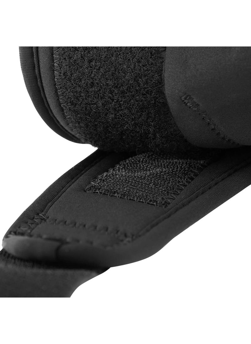 horze HORZE Brushing Splint Boots for Horses Pair  Durable Neoprene Secure Closure Lightweight  Black  L  - Image 5