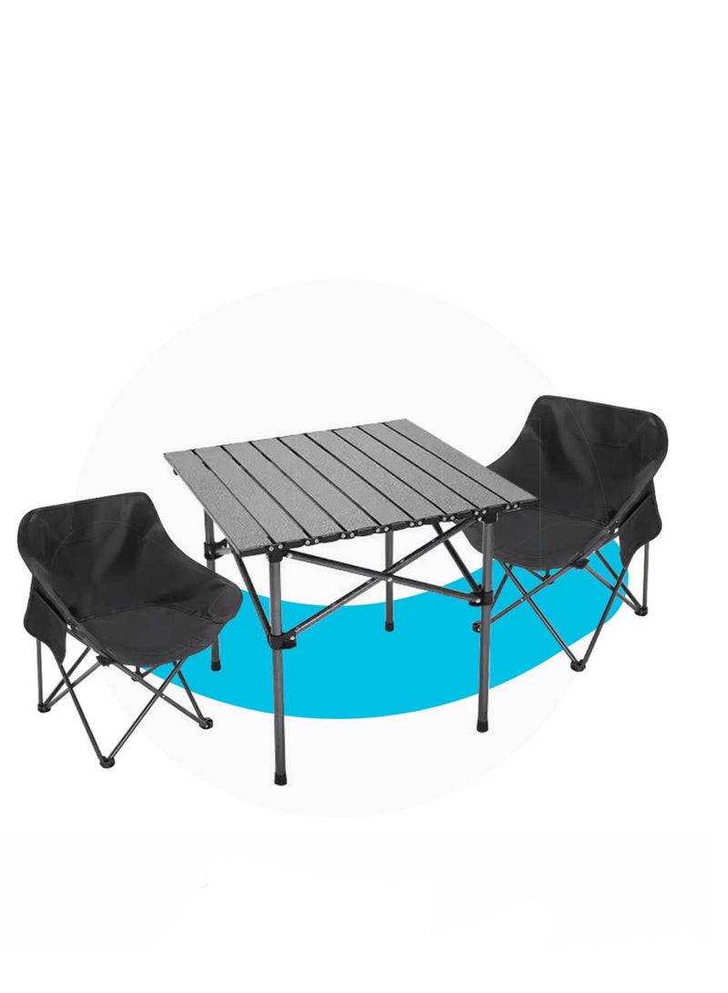 Outdoor Lounge Set – Stylish Table & 2 Chairs for Ultimate Relaxation - Image 3