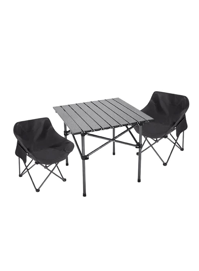 Outdoor Lounge Set – Stylish Table & 2 Chairs for Ultimate Relaxation - Image 1