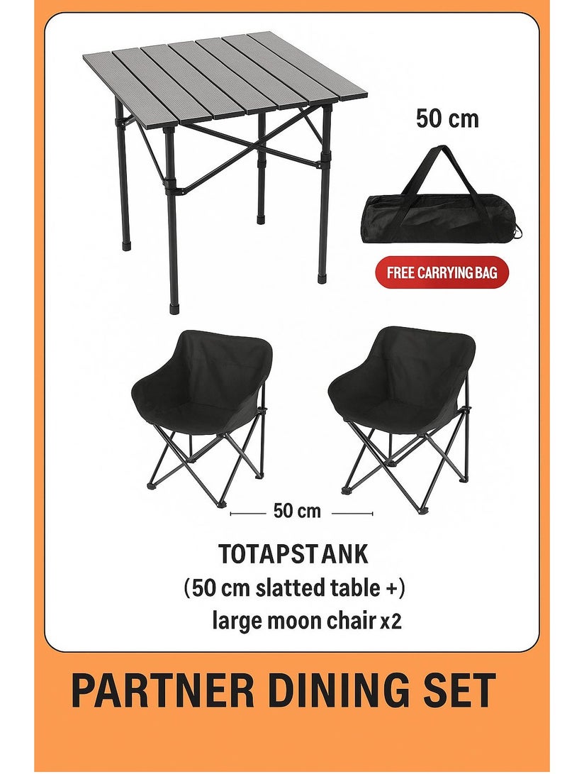 Outdoor Lounge Set – Stylish Table & 2 Chairs for Ultimate Relaxation - Image 4