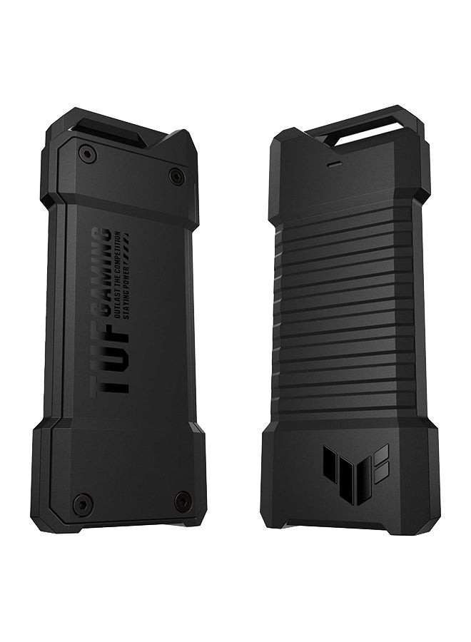 ASUS TUF Gaming A1 External Dual M.2 NVMe PCIe SSD Enclosure - USB-C, SATA interfaces, M.2 Q-Latch for Easy Installation, Drop Resistance, IP68 Water and dust Resistance, PS5 and Xbox Support Black - Image 1