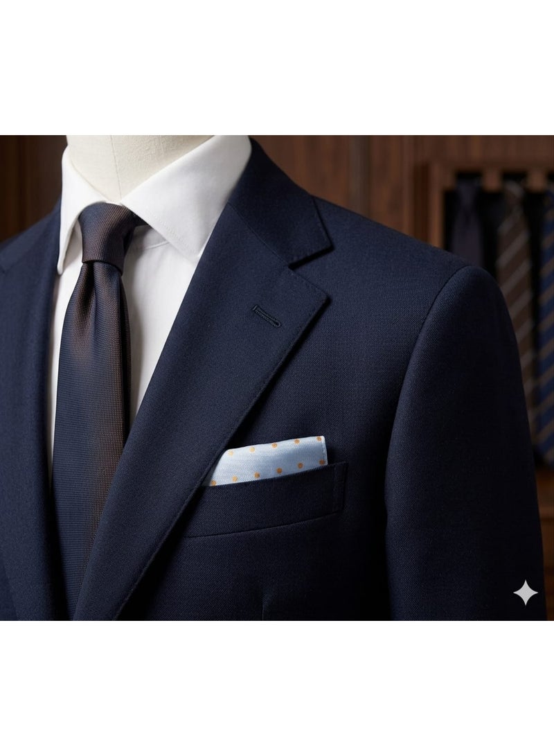 Men's pocket square to complete a formal suit look - high-quality fabric with a modern design