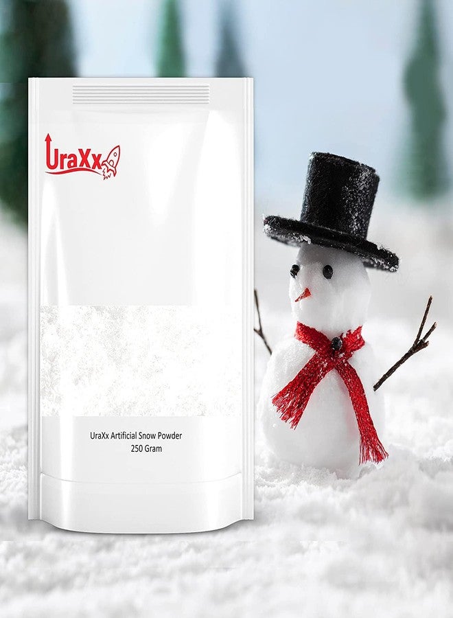 UraXx Artificial Snow Powder Sodium Polyacrylate 250g | Instant Fake Snow for Decoration, Christmas, Crafts, Events & Parties | Safe, Non-Toxic, Reusable & Biodegradable Snow Powder - Image 1