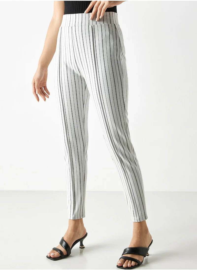 2Xtremz Striped High Waist Pants