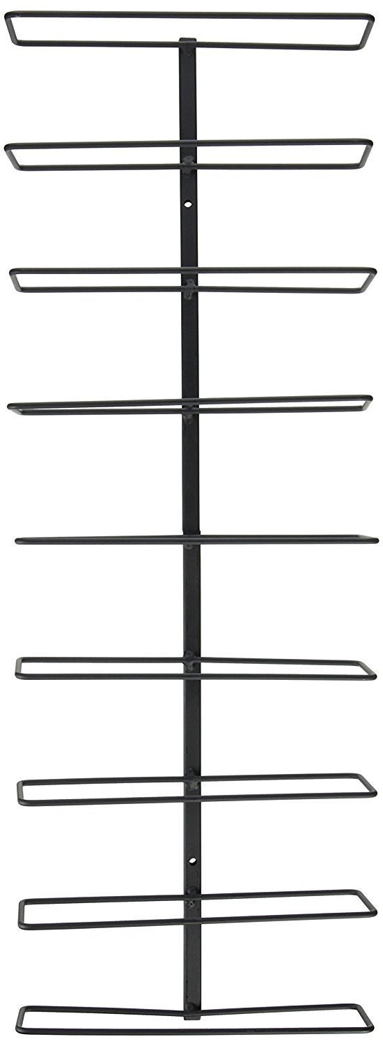 Southern Homewares Nine Bottle Wine Display Simple Storage Wall Rack SH10160 Kitchen Organization for Wine or Spirits
