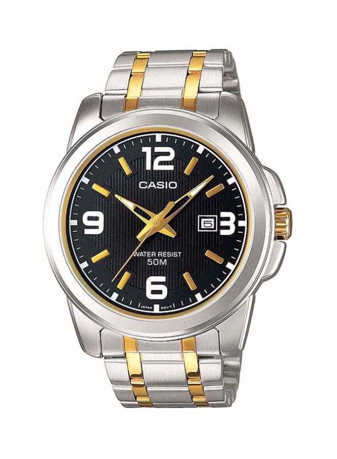 CASIO Men Enticer Analog Watch MTP-1314SG-1AV - 45 mm - Silver/Gold - Image 1
