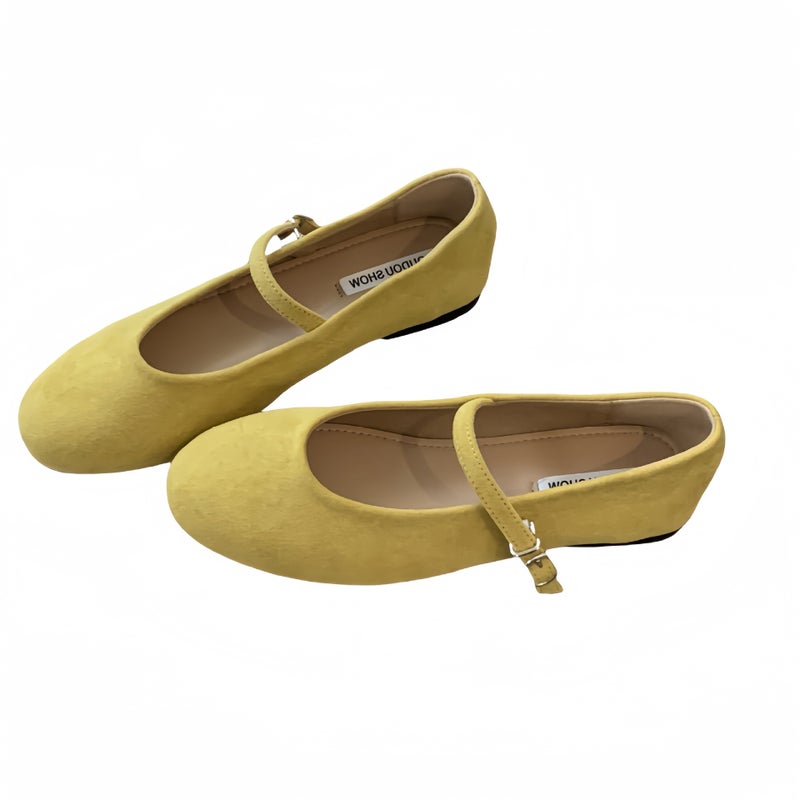 Vintage Red Mary Jane Ballet Flats for Women - Image 5