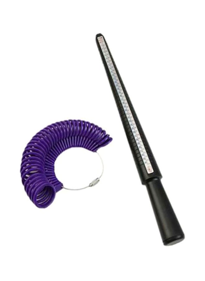 NIBEMINENT - Plastic Ring Tools Mandrel Stick Finger Gauge Jewellery Tool Set - Image 1