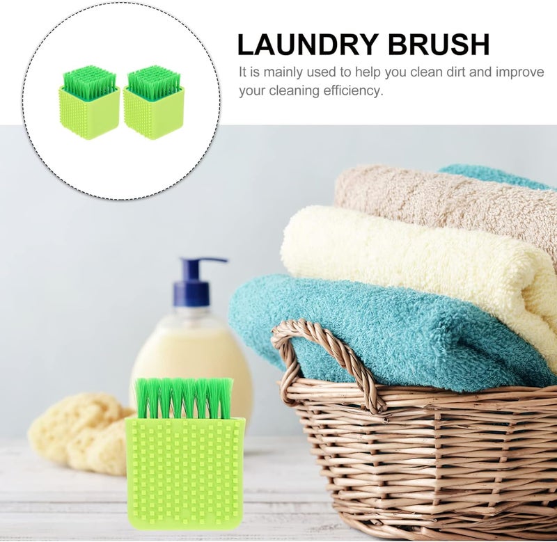 cheekyglo Laundry Brush for Stains On Clothes Laundry Scrubber，2 Pack Silicone Laundry Brush Scrub Multi-Use Household Cloth Washing Brush Dual-Use Scrubbing Brush for Clothes Underwear Shoes - Image 4
