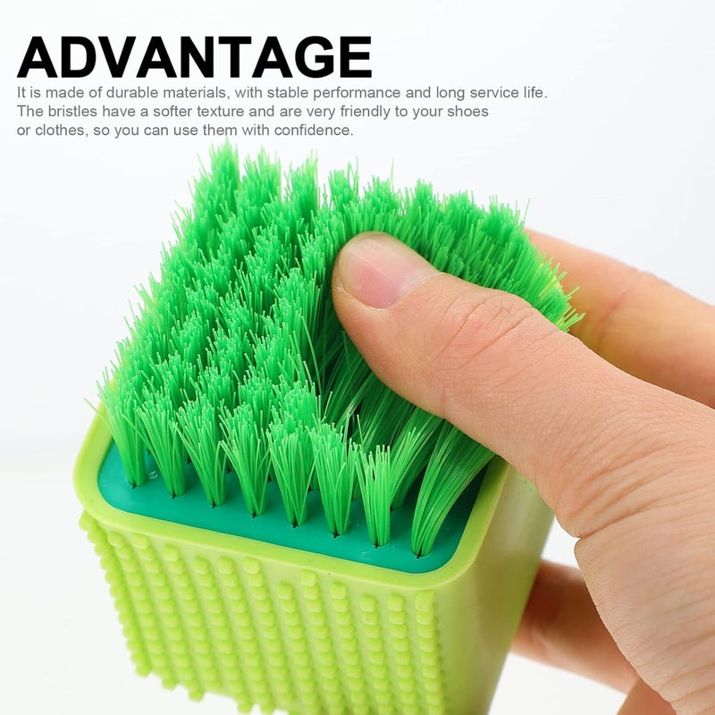 cheekyglo Laundry Brush for Stains On Clothes Laundry Scrubber，2 Pack Silicone Laundry Brush Scrub Multi-Use Household Cloth Washing Brush Dual-Use Scrubbing Brush for Clothes Underwear Shoes - Image 3