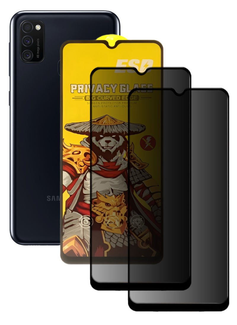 ESD 2 Pieces Tempered Dustproof Privacy Glass Screen Protector Compatible For Samsung Galaxy M21 - Image 1