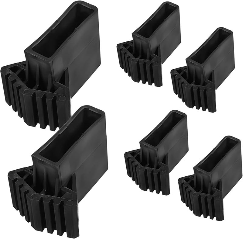 6 Pcs Non Ladder Feet Pads Enhanced Stability Floor Cushions For Step Ladders - Image 1