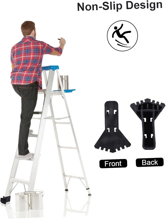 6 Pcs Non Ladder Feet Pads Enhanced Stability Floor Cushions For Step Ladders - Image 5