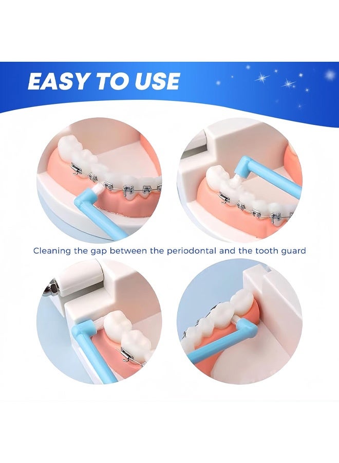 4 Pcs  Toothbrush,Single Tufted Toothbrushes with Cover,Compact Soft Toothbrush,Slim  Teeth Brush for Dental Cleaning for Sensitive Gums Deep Cleaning - Image 3