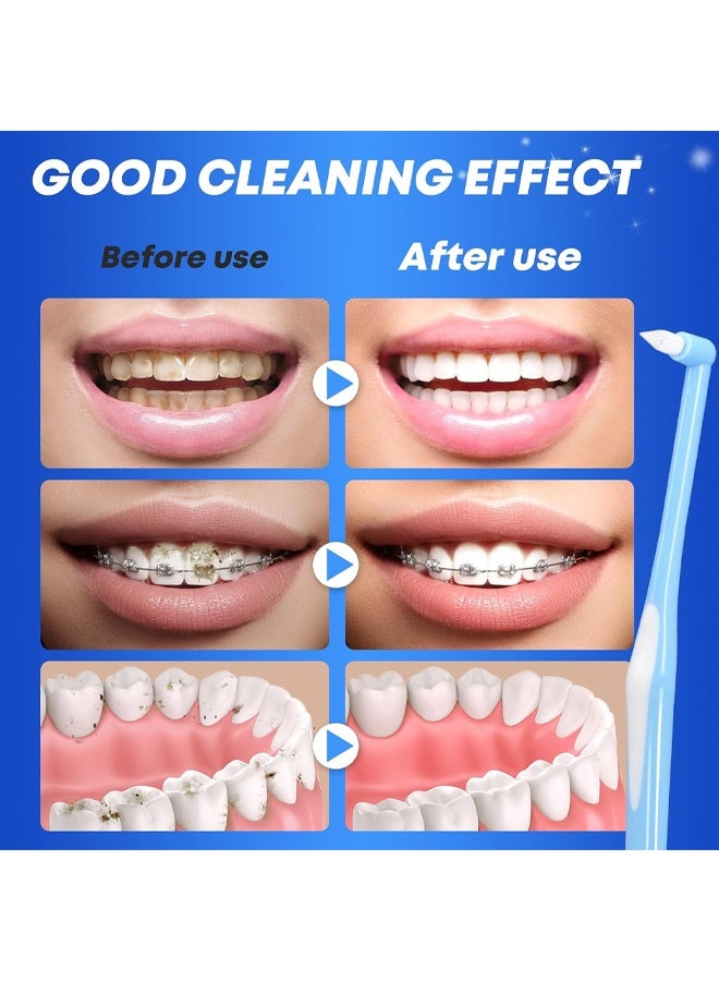 4 Pcs  Toothbrush,Single Tufted Toothbrushes with Cover,Compact Soft Toothbrush,Slim  Teeth Brush for Dental Cleaning for Sensitive Gums Deep Cleaning - Image 4