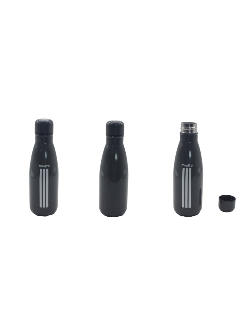 Toretto Stainless Water Bottle, Back To School-Black - Image 2
