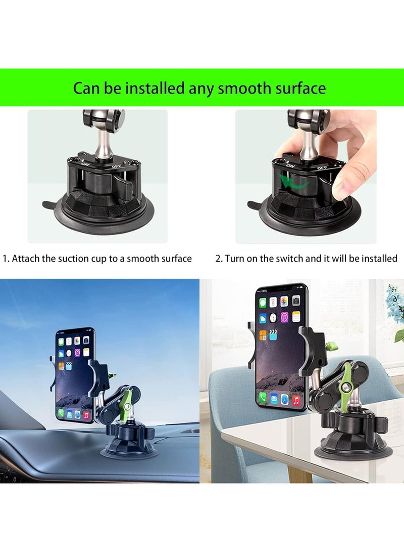 LanParte Universal Ball Head Arm for Phone New 360° Rotating Car Phone Holder Mount - Image 5