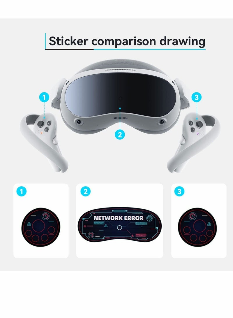Decal Sticker Skin for PICO 4,for VR Headset Lens and Controllers, Protection Film for Virtual Reality Gaming Handle Front Face - Image 2