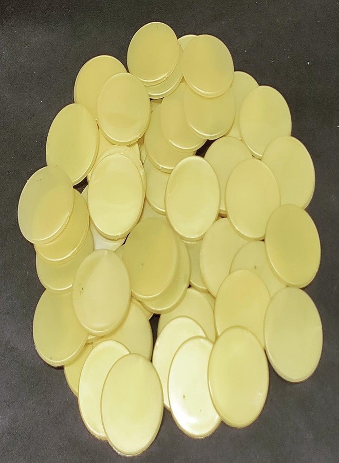 موريل، عملات معدنية دائرية الشكل من البلاستيك الذهبي، رقائق للمتاجر، ألعاب الطاولة، المحلات التجارية، الكازينوهات، المدارس | 100 عملة | - Image 1