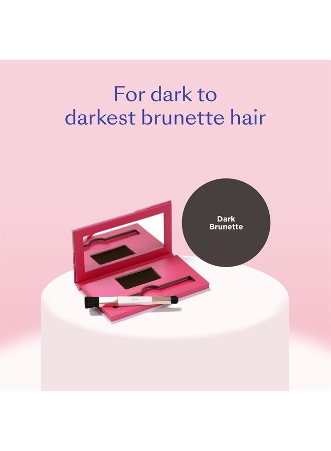 esalon Hair Root Touch Up Powder, Conceal & Cover (Dark Brunette) - Hairline Powder for Women - Scalp Concealer & Filler for Thinning & Gray Hair Coverage - Creates Thicker & Fuller-Looking Hair - Image 3