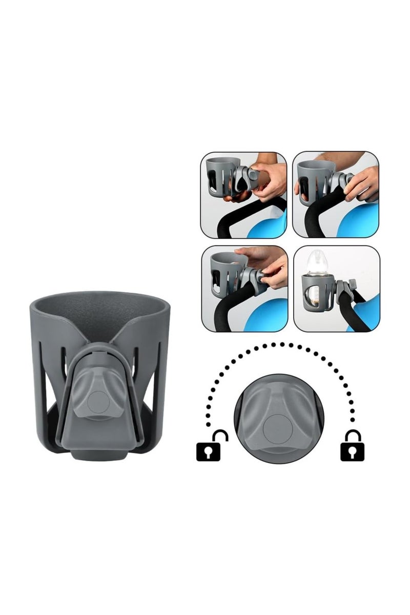 Cup Holder Stroller Cup Holder Large Caliber Designed Cup Holder 360 Degrees Universal Rotation Cup Drink Holder - Image 4