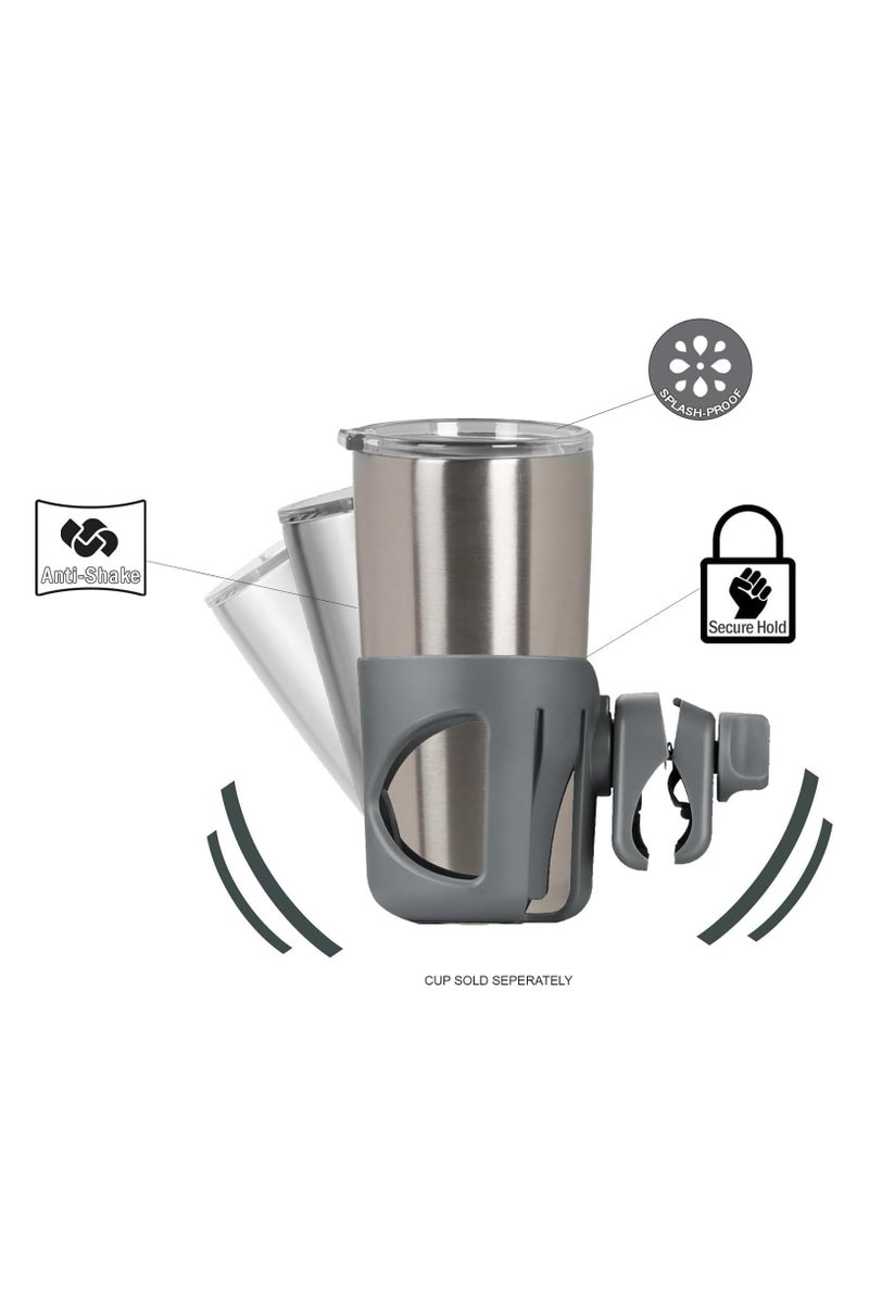 Cup Holder Stroller Cup Holder Large Caliber Designed Cup Holder 360 Degrees Universal Rotation Cup Drink Holder - Image 2