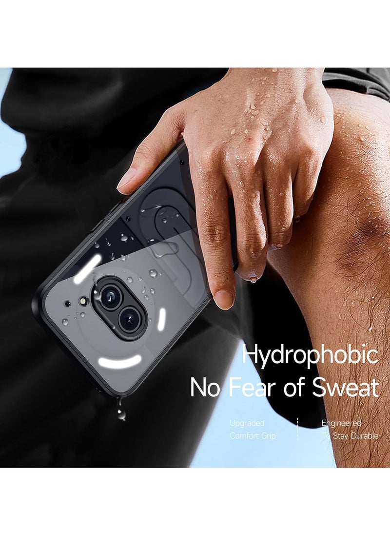Compatible with Nothing Phone 2a 2024 Case Crystal Clear Hard Back Soft Bumper Protective Case for Nothing Phone 2a