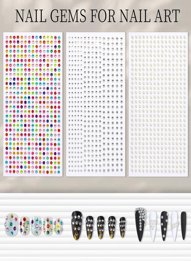 FANDAMEI Nail Stickers for Nail Art, 5D Embossed Flower Nail Stickers, Nail Decals, 10 PCS Self-Adhesive Nail Art Sticker, Floral Nail Decorations - Image 5