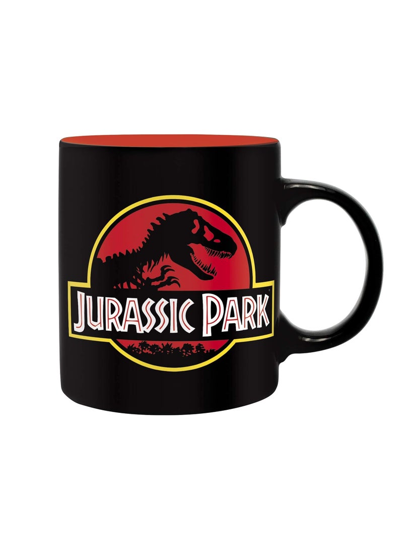 MEC مجموعة مروحة منتزه جوراسيك المطبوعة | فنجان قهوة ديناصور تي ريكس 11 أوقية | فنجان إسبريسو - Image 1