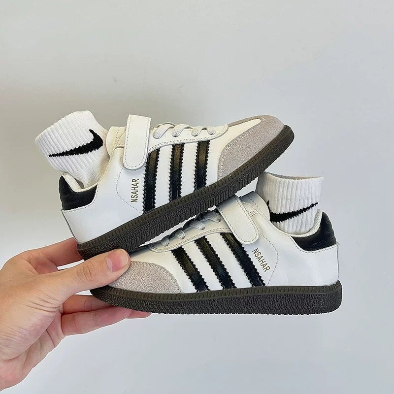 Girls Genuine Leather Trendy Moral Training Shoes 2025 New Boys' Shoes Korean Style Children'S Breathable Baby White Shoes - Image 5