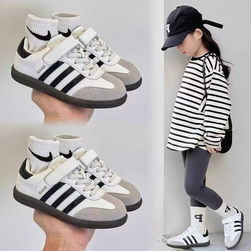 Girls Genuine Leather Trendy Moral Training Shoes 2025 New Boys' Shoes Korean Style Children'S Breathable Baby White Shoes - Image 2