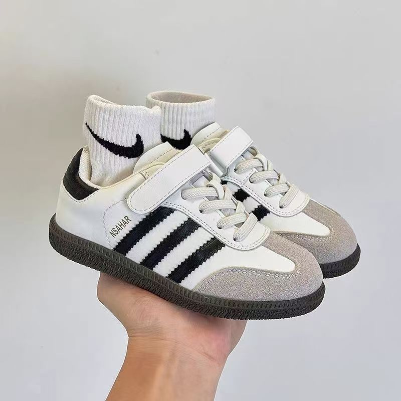 Girls Genuine Leather Trendy Moral Training Shoes 2025 New Boys' Shoes Korean Style Children'S Breathable Baby White Shoes - Image 3