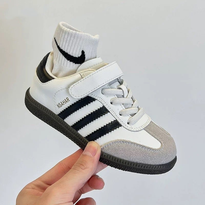 Girls Genuine Leather Trendy Moral Training Shoes 2025 New Boys' Shoes Korean Style Children'S Breathable Baby White Shoes - Image 4