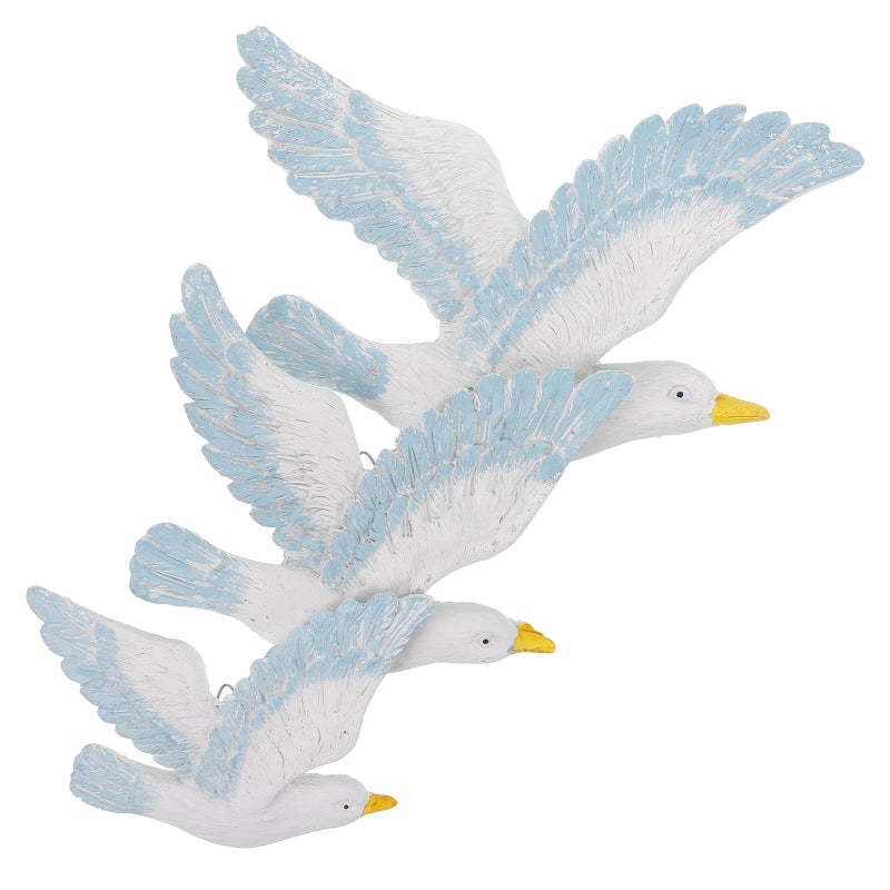 3Pcs Mediterranean Style Seagulls Birds Seabirds Marine Wall Hanging Decoration - Image 4