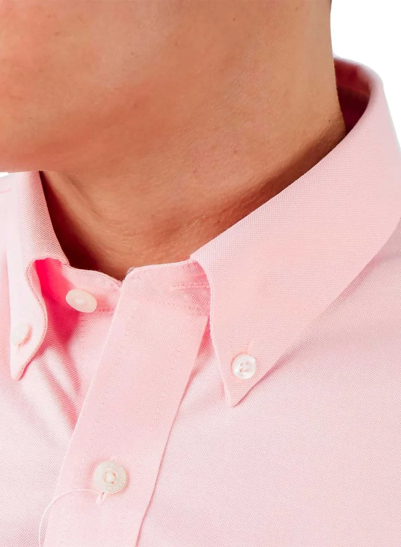 جيوردانو قميص رجالي قطن أكسفورد بأكمام قصيرة مقاوم للتجعد