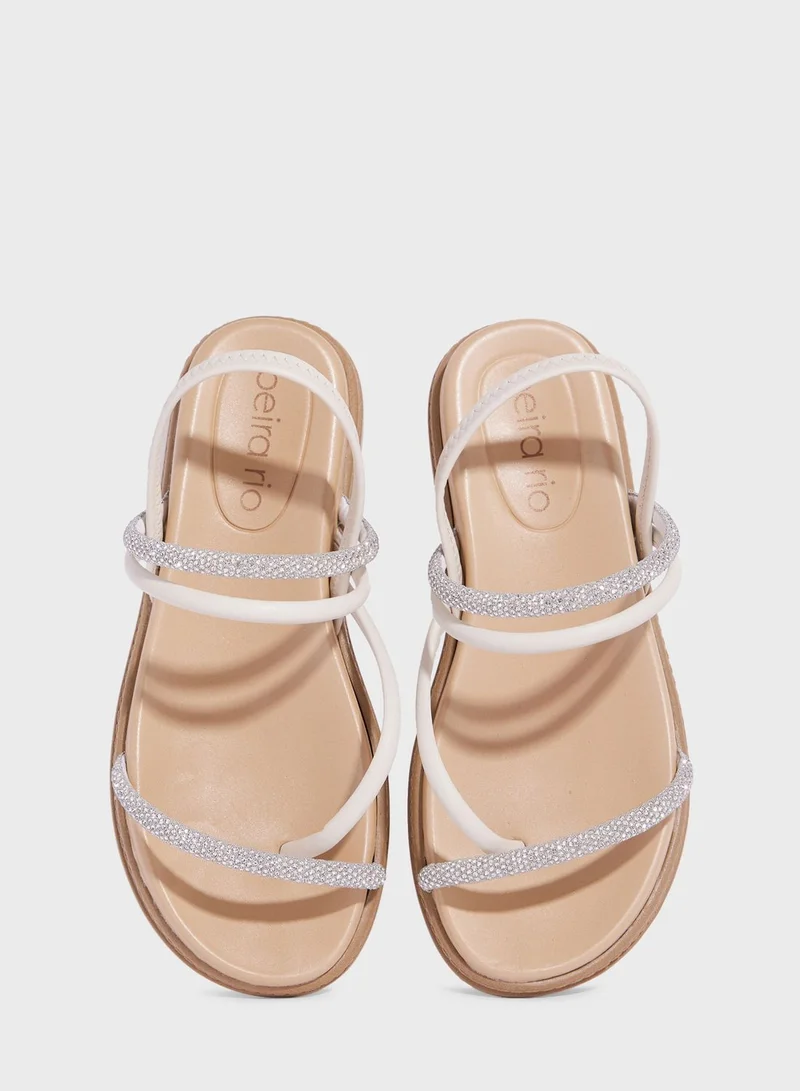 Beira Rio Journee Multi Strap Flat Sandals