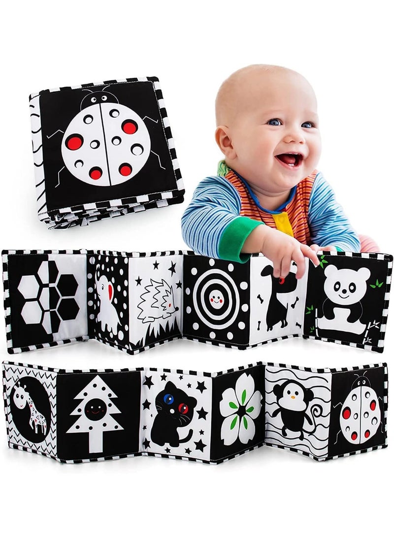 ECVV High Contrast Baby Play Gym - Soft Hanging Toys with Activity Mat, Tummy Time Essentials for Newborns and Infants - Image 1
