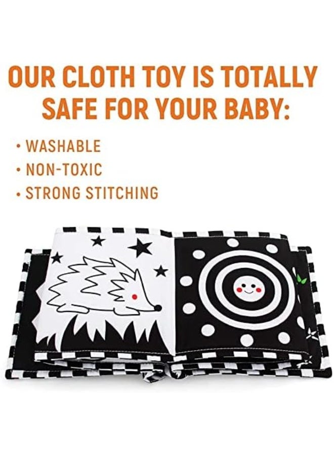 ECVV High Contrast Baby Play Gym - Soft Hanging Toys with Activity Mat, Tummy Time Essentials for Newborns and Infants - Image 4