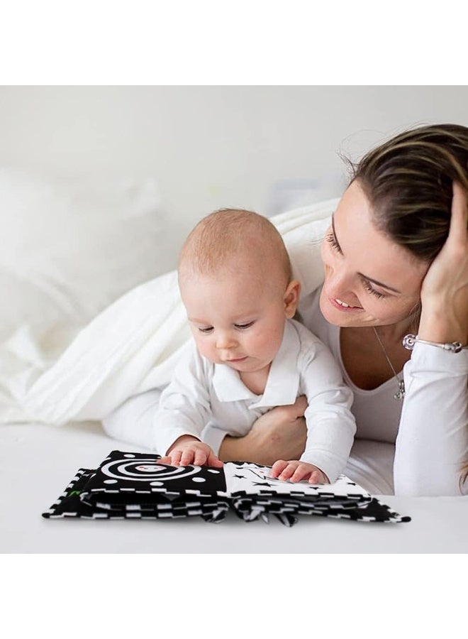 ECVV High Contrast Baby Play Gym - Soft Hanging Toys with Activity Mat, Tummy Time Essentials for Newborns and Infants - Image 2