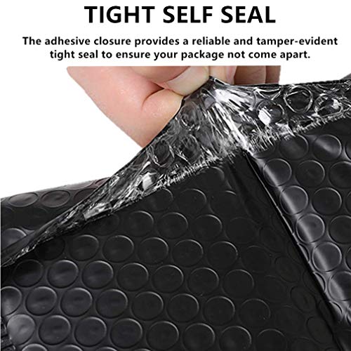 Yzjcafriz Bubble Mailers 4x6 Inch 12 Pack Small Padded Envelopes Poly Thicken Padded Self Seal Envelopes Bags (Black, 4X6 Inches) - Image 4