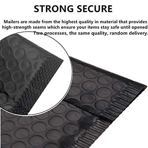 Yzjcafriz Bubble Mailers 4x6 Inch 12 Pack Small Padded Envelopes Poly Thicken Padded Self Seal Envelopes Bags (Black, 4X6 Inches) - Image 3