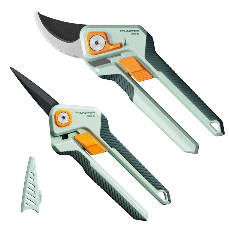 PrunePro Pruning Shears Gardening Scissors Set Professional Hand Pruner Sharp Stainless Steel Blade Garden Scissors Plant Flower Garden Clipper - Image 1