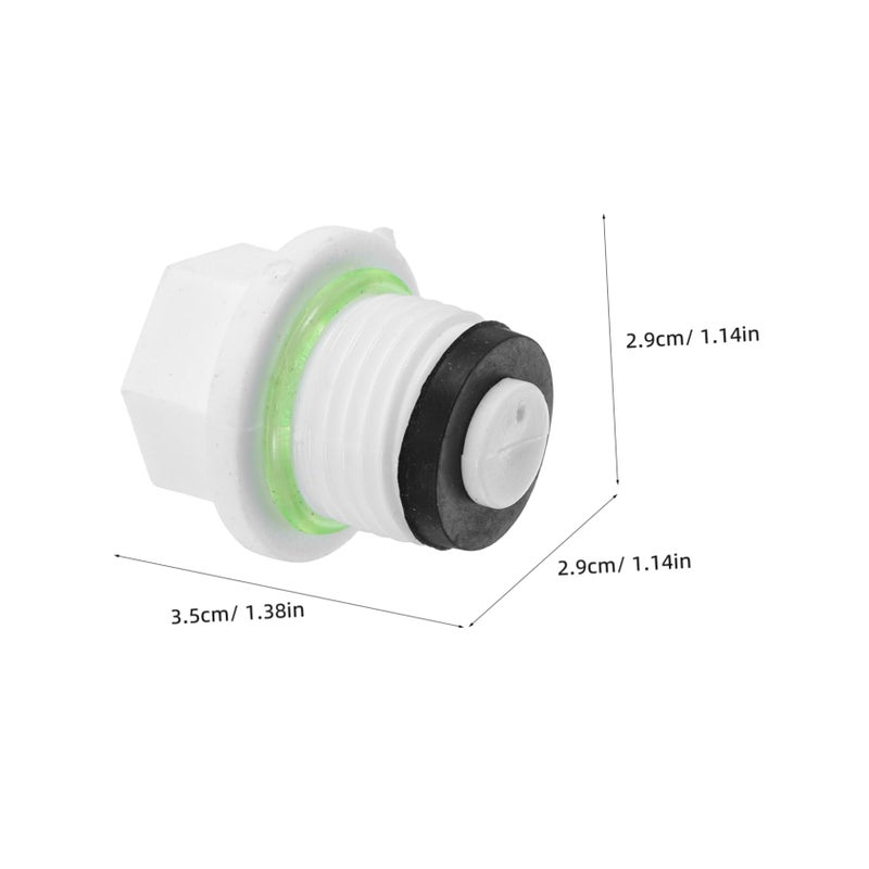 أغطية خرطوم بلاستيكية بيضاء 20 قطعة، سدادات أنابيب متعددة الاستخدامات، تركيب أنابيب ملولبة - Image 5